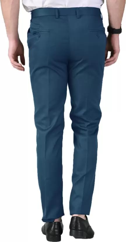 Image of Walaiti Mens Regular Fit Funky Color Solid Formal Pant