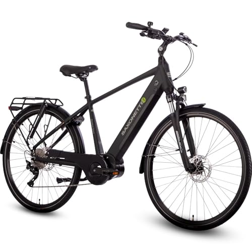 SAXONETTE E Fahrrad Herren 28 Zoll Ebike mit Mittelmotor 250 Watt 90NM, Elektro Fahrrad Erwachsene mit 36V 14.5Ah Akku, E Bike mit Hydraulische Scheibenbremse, 10 Gäng Pedelec für Herren/Männer SAXONETTE E Fahrrad Herren 28 Zoll Ebike mit Mittelmotor 250 Watt 90NM, Elektro Fahrrad Erwachsene mit 36V 14.5Ah Akku, E Bike mit Hydraulische Scheibenbremse, 10 Gäng Pedelec für Herren/Männer