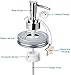 Sumille Mason Jar Soap Dispenser Lid, Plastic Hand Soap Pump for Lotion Liquid Glass Can, Replaceable Rustic Kitchen Farmhouse Decor Accessories Sets (2 Packs) (01 Shining Silver)