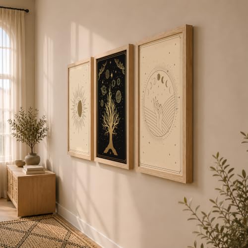 Image of NoWorries Wall Paintings for Home Decoration | Set of 3 Modern Framed Posters for Living Room, Bedroom & Office | Stylish Wall Art for Interior Decor (Art-11, 17x25inch)