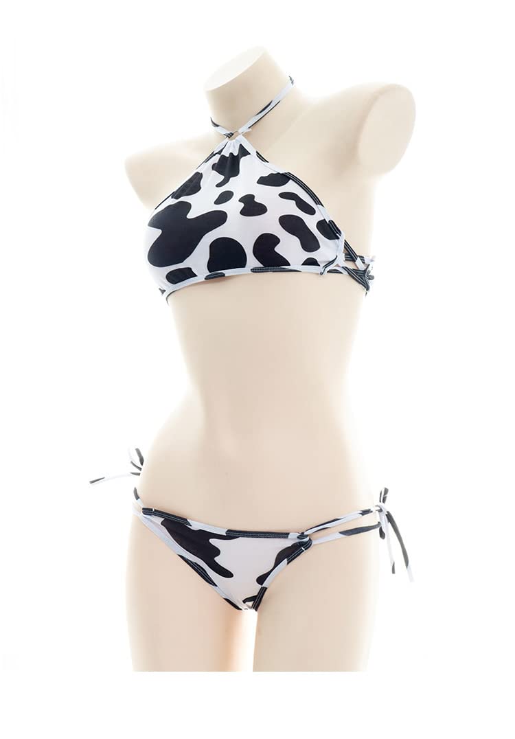 Ladies sexy cosplay costume cow suit pajamas Japanese cute maid Anime lingerie Halloween - #96