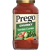Prego Chunky Garden Combo Pasta Sauce, 23.75 Oz Jar