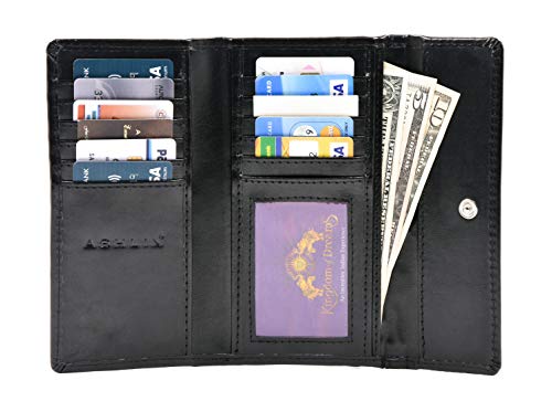 Ashlin Cashmere Lambskin Napa Women's Wallet, Black [L5910-07-01] … #TOP2