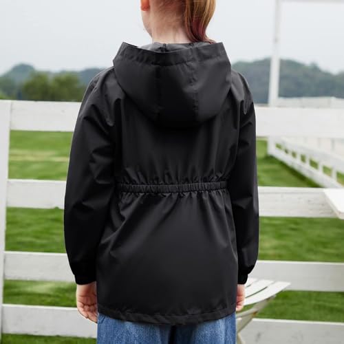 Black Boy Girl Waterproof for Kids Girl Boy Fall Winter Spandex Lightweight Jackets Windbreaker Outfits Raincoat Kid 2025 Clothes Y2K 5 Years3