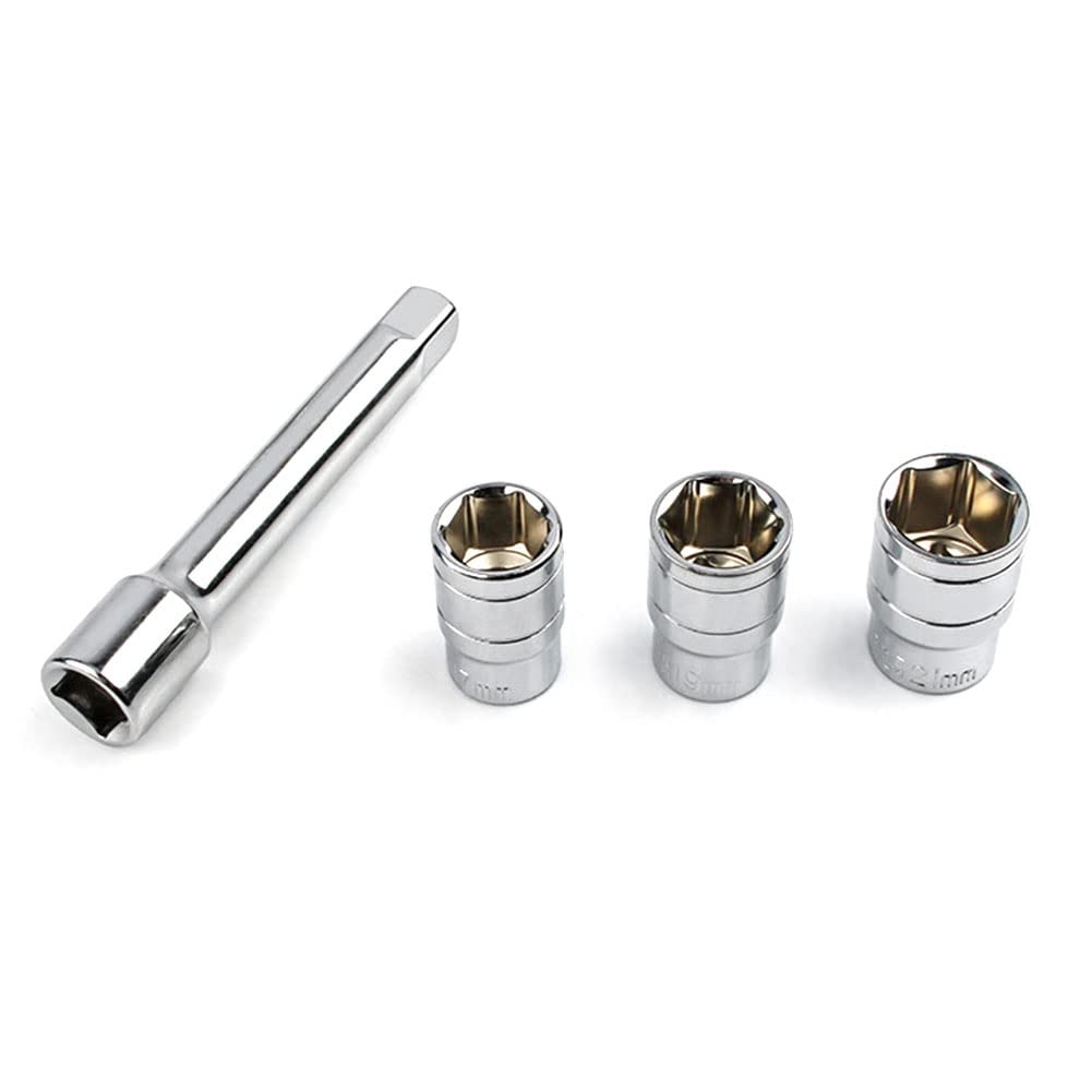 marian Llave dinamométrica de 1/2 pulgada para coche, llave dinamométrica de carraca rápida, color plateado