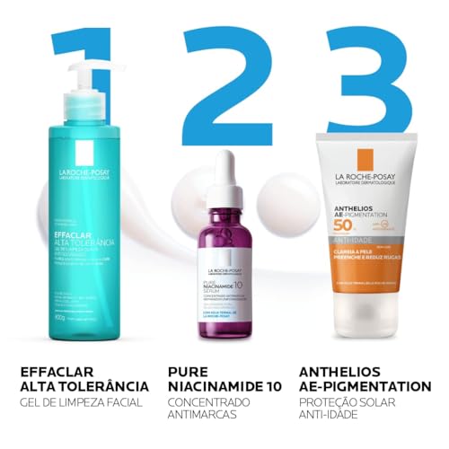 La Roche-Posay Pure Niacinamide 10 Sérum, Concentrado Antimarcas, Uniformizador, Niacinamida Pura co