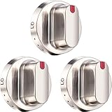 Gejoy 3 Pack Dg64-00472A Dial Knob Compatible with Samsung Brand Range Oven Gas Stove Knob Replace for DG64-00347A, AP5325363, PT15217047, PS4241101, EAP4241101, AH4241101