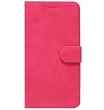  Adel Cuero de la PU Book Case Tarjetas Billetera Estuche Funda para Celular Compatible con Samsung Galaxy S7 Edge - Rosado