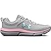 Under Armour Girls' Grade School Assert 10, (102) Halo Gray/Pink Sugar/Iridescent, 4.5, US