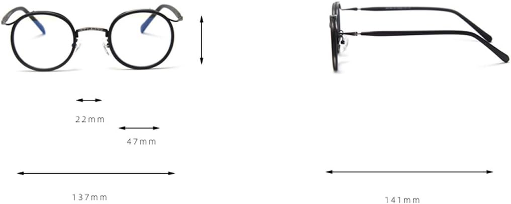 Retro Style Vintage Round Glasses Frame Acetate Clear Lens Optical Eyewear Tortoise Frame image 9 of 9 B08LQF3BX7