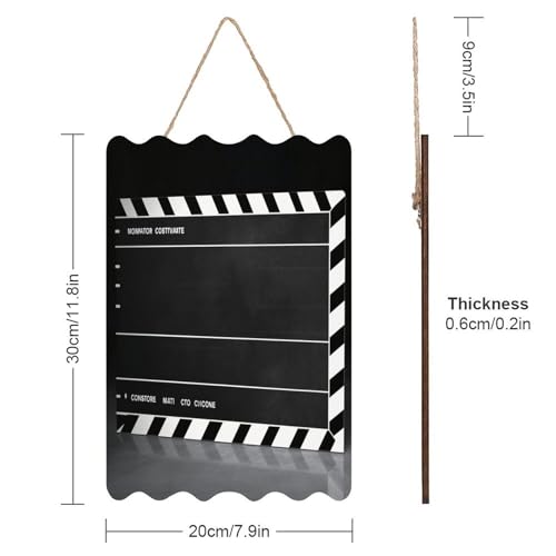 Tableau noir en bois pour organiser vos menus de café et notes de maison - 2