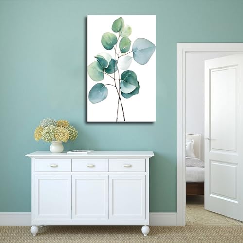 Aquarelle eucalyptus sur toile idee cadeau deco de chambre zen - 4