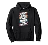Kart Dad Duties Pay Cheer Fix Repeat Go Kart Dad Pullover Hoodie