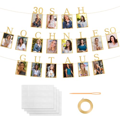 WenmthG Lustige Deko 30. Geburtstag Männer Frauen Banner - 30 sah noch nie...