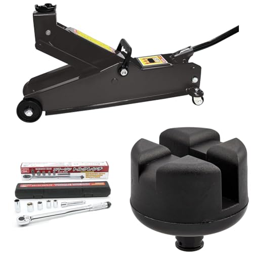 【セット買い】エマーソン(Emerson) フロアジャッキ 3t SG規格適合品 【最低位】135mm【最高位】435mm EM-514 + トルクレンチ トルク対応レンジ 40?200N・m トルク精度 ±4% 12.7mm (1/2インチ) 103N・