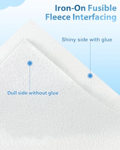 image for PLANTIONAL Iron-On Fusible Fleece Interfacing: 16.5 Inches x 10 Yards 