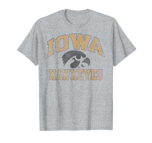 Iowa Hawkeyes Vintage Worn Gray Officially Licensed T-Shirt
