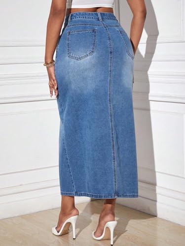 Image of KOTTY Women's Solid Carbon Grey Maxi Skirt