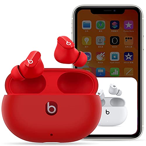 Lizhi Silicone Case For 2021 New Beats Studio Buds, Anti-Lost Shockproof Protective Cover With Keychain Easy Carrying Replacement Case With Carabiner (Black) #TOP5