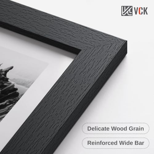 Image of VCK 16x24 Frame 3 Pack Solid Wood,Black 16 x 24 Picture Frame for Wall Mount,Vertical & Horizontal Hanging