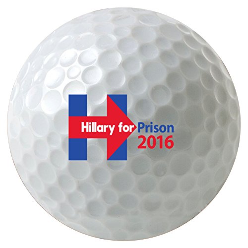 Debbie's Designs Hillary for Prison 2016 3-Pack Printed Golf Balls