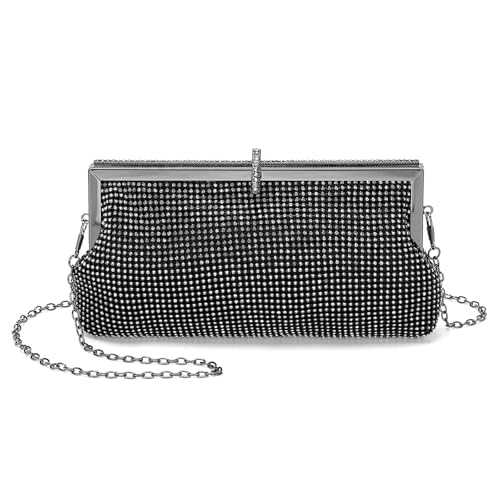 Sac de soirée mariage pochette chic strass pour invitée élégante