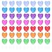 LUOZZY 100Pcs Ball Pit Balls Ocean Ball Heart Shape Kids Plastic Balls for Birthday Parties Events Playground Games Pool