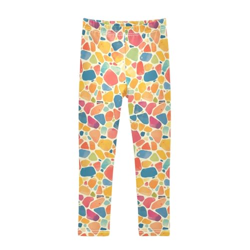 KLL Classic Reggae Color Music Toddler Girls' Cotton Pants Casual High Waisted Yoga Pants Exercise