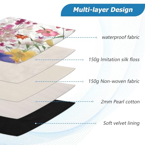 Funda para portátil con diseño floral para 13-14 pulgadas miniatura 4