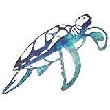 OFFIGAM 鉄製カメ壁掛けデコレーション 錆びにくい亀の金属クラフト ガーデンやパティオ用ウォールアート 家庭用庭壁飾り