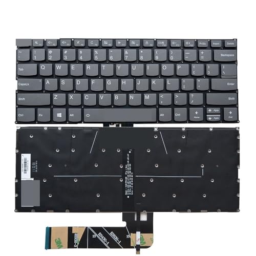 Clavier rétroéclairé pour Yoga 530-14ARR et 730-13IKB, disposition US Gray
