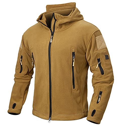NAVEKULL Men's Tactical Hoodie Fleece Jacket Winter Warm Full-Zip