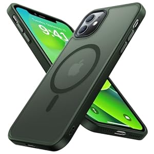 Olialia Strong Magnetic Case for iPhone 11, [Compatible with MagSafe] [Military Drop Protection] Skin-Friendly Touch Shockproof Protective Translucent Matte Slim Phone Cover 6.1 inch – Alpine Green