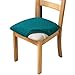 XIANYU Jacquard Sitzbezüge Für Esszimmerstühle Stretch Stuhlsitz Kissen Schonbezüge Waschbar Abnehmbar Esszimmer Küche Stuhlbezüge (Türkis,Set of 6)