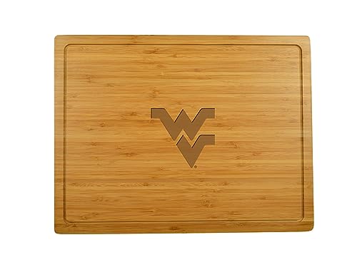 Picnic at Ascot West Virginia Licensed Mountaineers Large Bamboo Cheese/Charcuterie Cutting Board 15