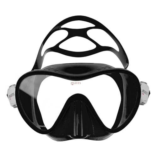 Mares Adult Combo Tropical Snorkeling Gear Set - Máscara sin marco de silicona y snorkel semi-seco con protector anti-salpicaduras miniatura 4