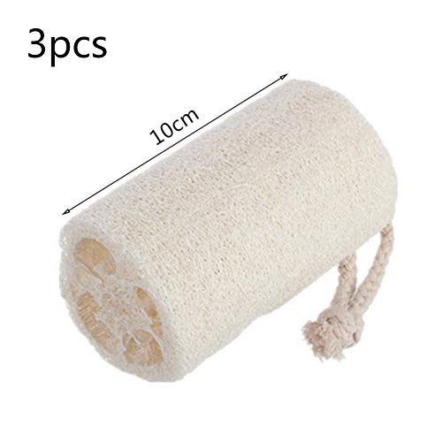 3pcs Kitchen Loofah With Cotton RopeCleaning Brush Sponge Loofa Gourd Quickly Remove Oil Brush Vegetable Dish Scouring Pad Creative Cleaning Cloth Brush With Non-stick Oil For Kitchen Dishes Bathroom