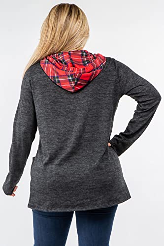 Image of Eloges Women's Multi Stripe Soft Knit Open Cardigan with Suede Elbow Patch