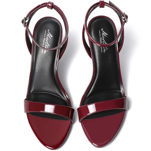 Image of Mostrin Heels for Women Strappy Pointed Open Toe Stiletto High Heeled Sandals