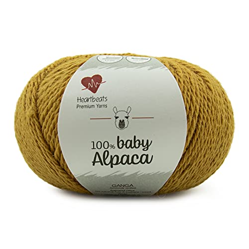 Image of Baby Alpaca, is Pure 100% Baby Alpaca Fibre. Oekotex Class 1 Certified. Pack of 2 Balls - 50gm Each Shade no - BAC12