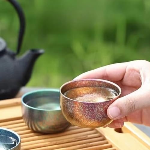 Tasses à thé de camping en titane légères pour randonnée et bivouac