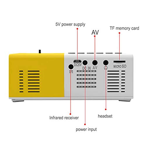 Mini Projetor Led Portátil Full Hd 600 Lumens Usb Av Yg300