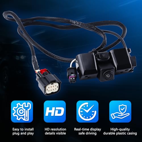 Image of Rear View Backup Camera Compatible with Chevy Silverdo 2016-2019 for GMC Sierra 1500 2500 3500 Park Assist Reverse Replaces 84062896 23363727