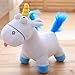 DOUFUZZ Película Despicable Me Agnes Mascota muñeca Felpa Unicornio Caballo Relleno Animales niños Juguetes cumpleaños Regalo 35cm Azul