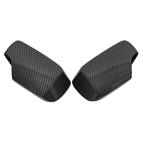 Spiegelkappen Seitenspiegel Abdeckkappen Außenspiegel Rückspiegel Abdeckung Spiegelgehäuse Spiegel Gehäuse Verkleidung Carbon vorne links und rechts für 3er E46 Compact Coupe Touring Cabrio 1998-2005