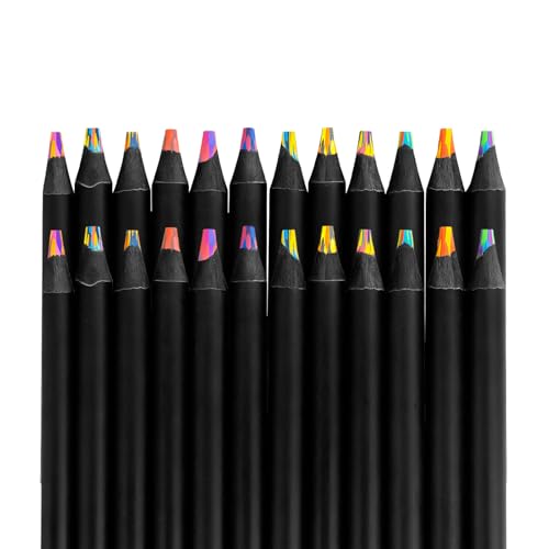 Allotall - Allotall 24 Pack Colored Pencils, 12 Colors (2 of Each Color),Valentines Gifts for Kids, Art Supplies for Boys Girls Ages 8–12, Birthday Classroom Party Favors, Easter Basket Stuffers