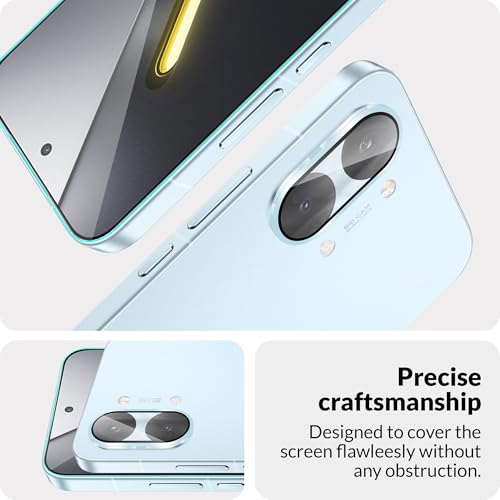Image of FIRST MART Tempered Glass for Poco X8 Pro Max 5G with Blue Camera Ring Guard & Installation Kit | HD Clear Edge-to-Edge Screen Protector, Scratch Resistant, Case-Friendly | Pack of 1