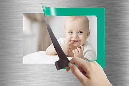 Lubber 12-Pack Magnetic Picture Frames For Refrigerator 2.5X3.5 Inch Wallet Size Colorful Photo Note Schedule Holder #TOP2