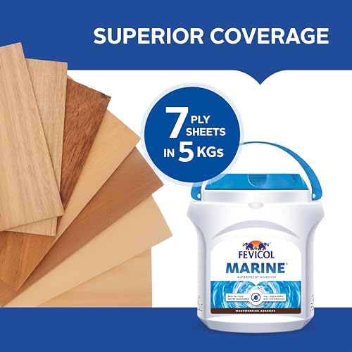 Image of Fevicol Marine - Fast Setting | Best in class waterproof adhesive | Superior Coverage | Bonds with Plywood, Laminates | 30Kg