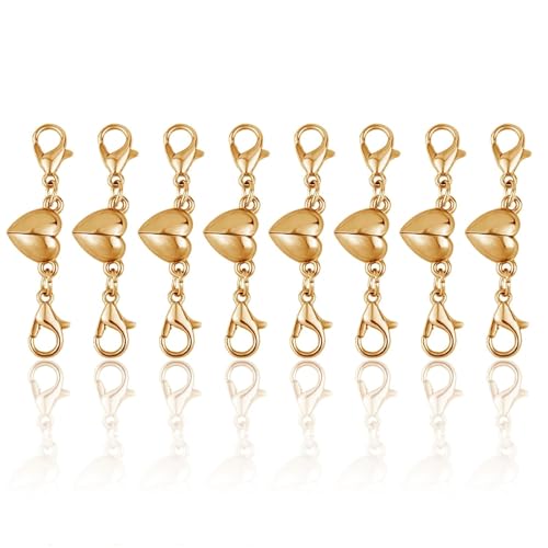 20 Fermoirs Magnétiques Pour Bijoux - Ronds En Laiton - Pour Bracelets, Colliers DIY, Perles Et Créations - 14